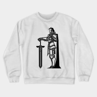 Cartoon White Knight Crewneck Sweatshirt